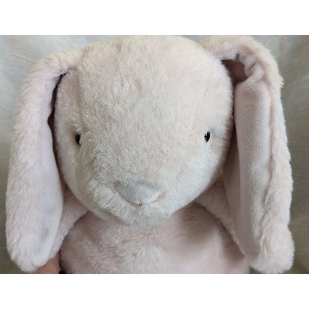Manhattan Toy Bunny Bumpers Plush Easter Lop Rabbit Pink Chubby Stuffed Animal - Picture 9 of 11